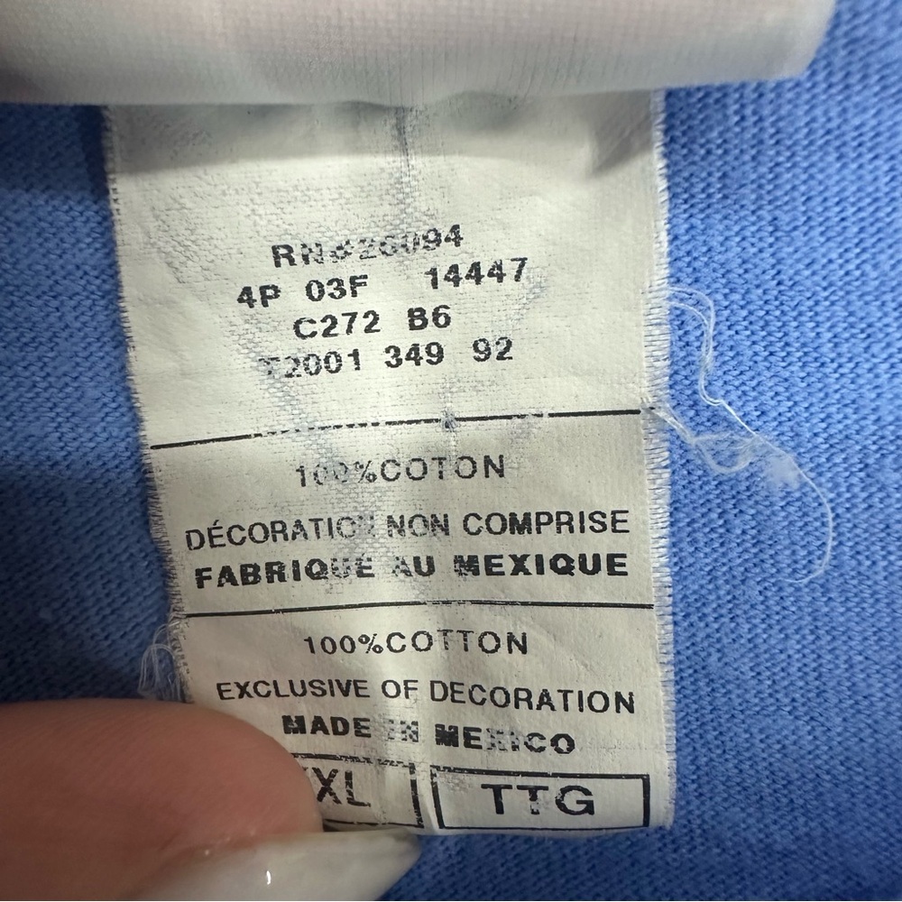 Champion Embroidered Logo Short Sleeve T Shirt Mens XXL Blue - Picture 5 of 10